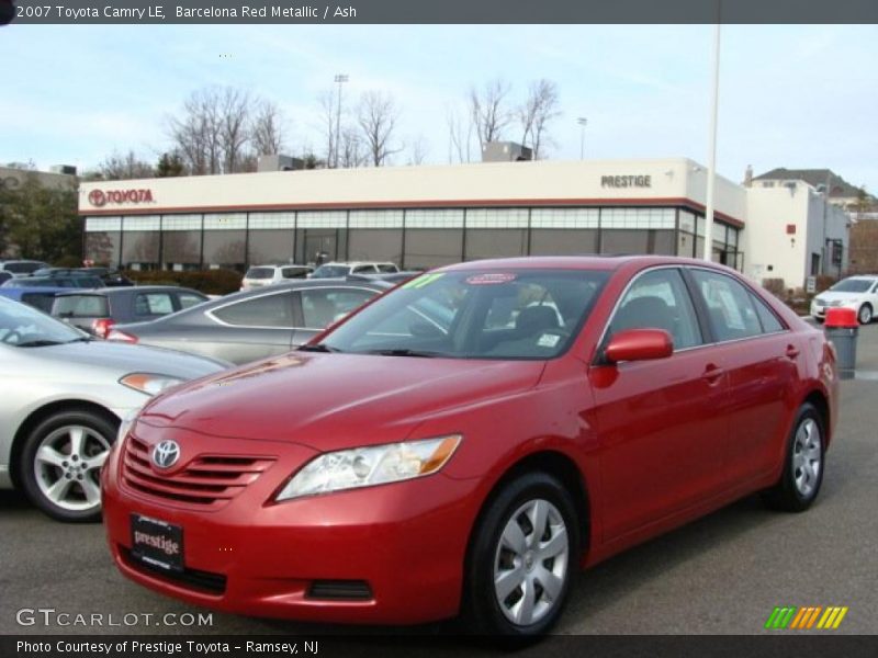 Barcelona Red Metallic / Ash 2007 Toyota Camry LE