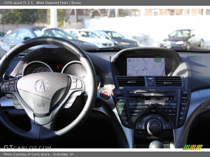 White Diamond Pearl / Ebony 2009 Acura TL 3.5