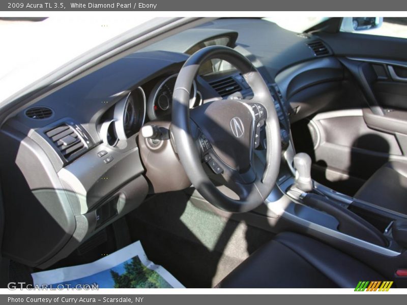 White Diamond Pearl / Ebony 2009 Acura TL 3.5