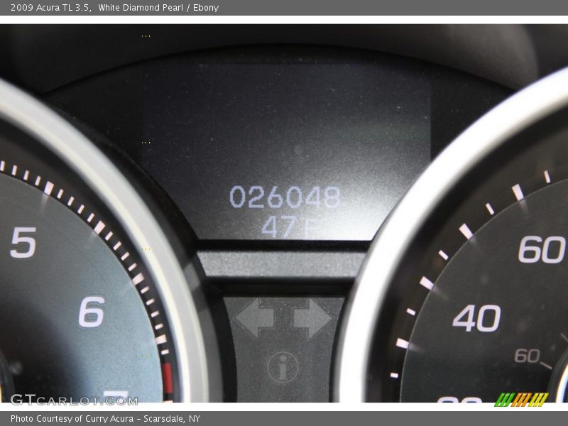 White Diamond Pearl / Ebony 2009 Acura TL 3.5