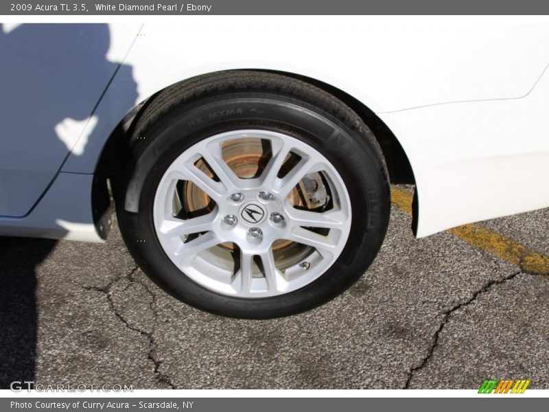 White Diamond Pearl / Ebony 2009 Acura TL 3.5