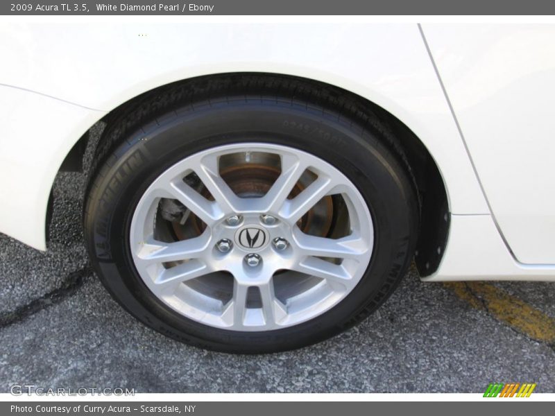 White Diamond Pearl / Ebony 2009 Acura TL 3.5