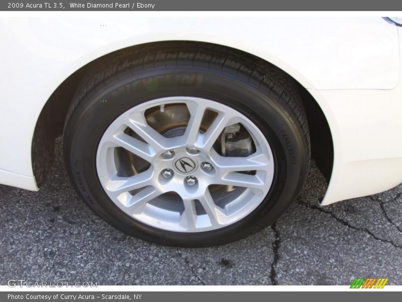 White Diamond Pearl / Ebony 2009 Acura TL 3.5