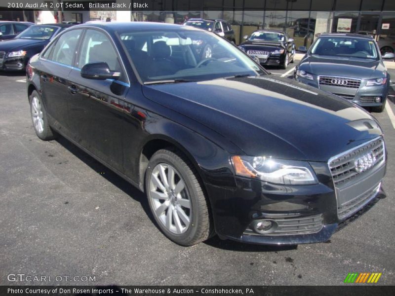 Brilliant Black / Black 2010 Audi A4 2.0T Sedan