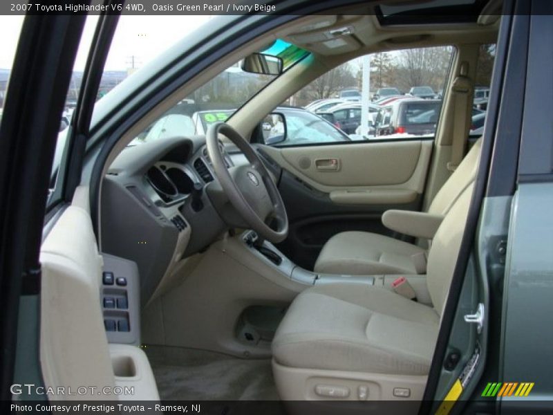 Oasis Green Pearl / Ivory Beige 2007 Toyota Highlander V6 4WD
