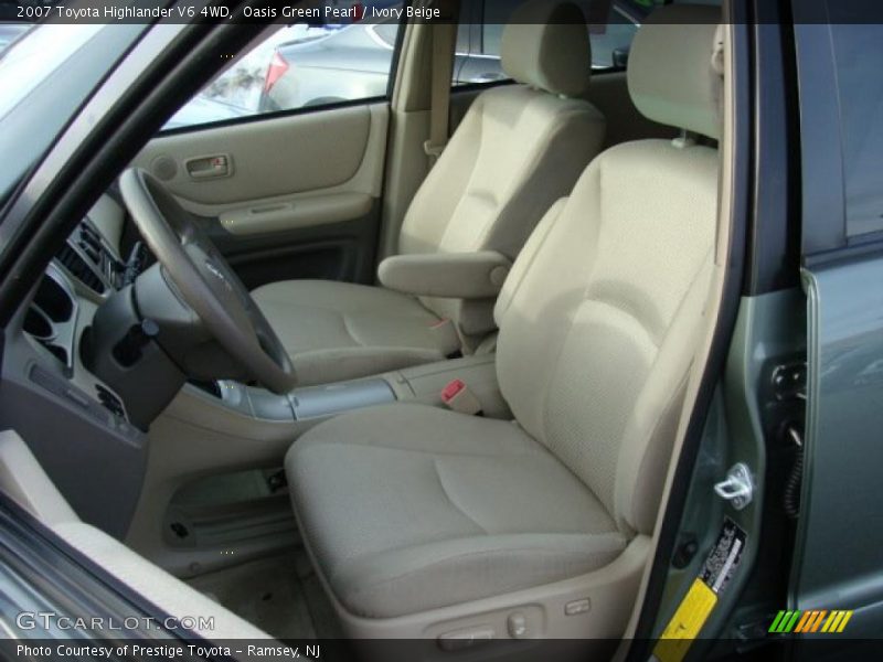 Oasis Green Pearl / Ivory Beige 2007 Toyota Highlander V6 4WD