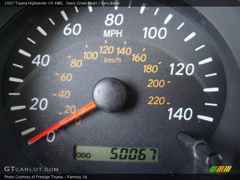 Oasis Green Pearl / Ivory Beige 2007 Toyota Highlander V6 4WD