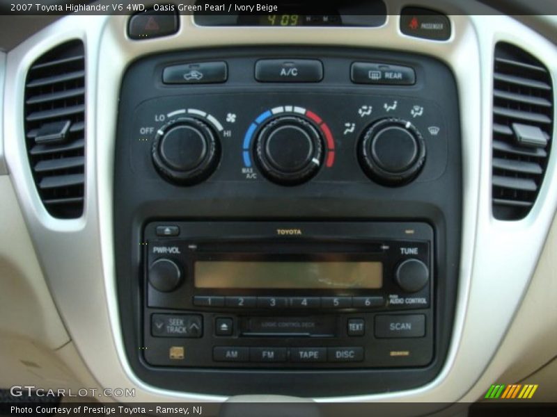Oasis Green Pearl / Ivory Beige 2007 Toyota Highlander V6 4WD