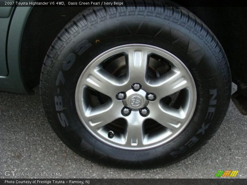 Oasis Green Pearl / Ivory Beige 2007 Toyota Highlander V6 4WD