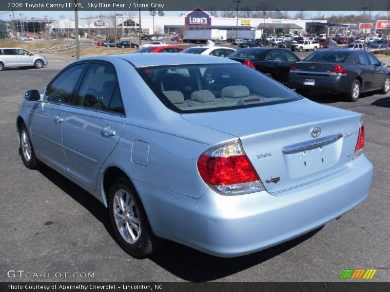 Sky Blue Pearl / Stone Gray 2006 Toyota Camry LE V6
