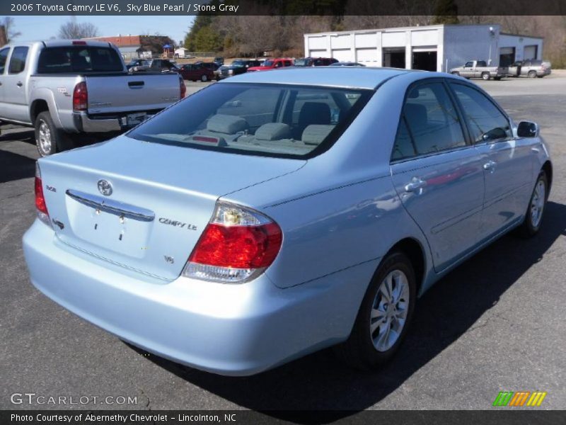 Sky Blue Pearl / Stone Gray 2006 Toyota Camry LE V6