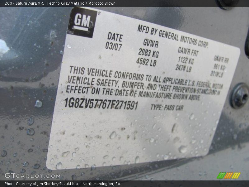 Techno Gray Metallic / Morocco Brown 2007 Saturn Aura XR