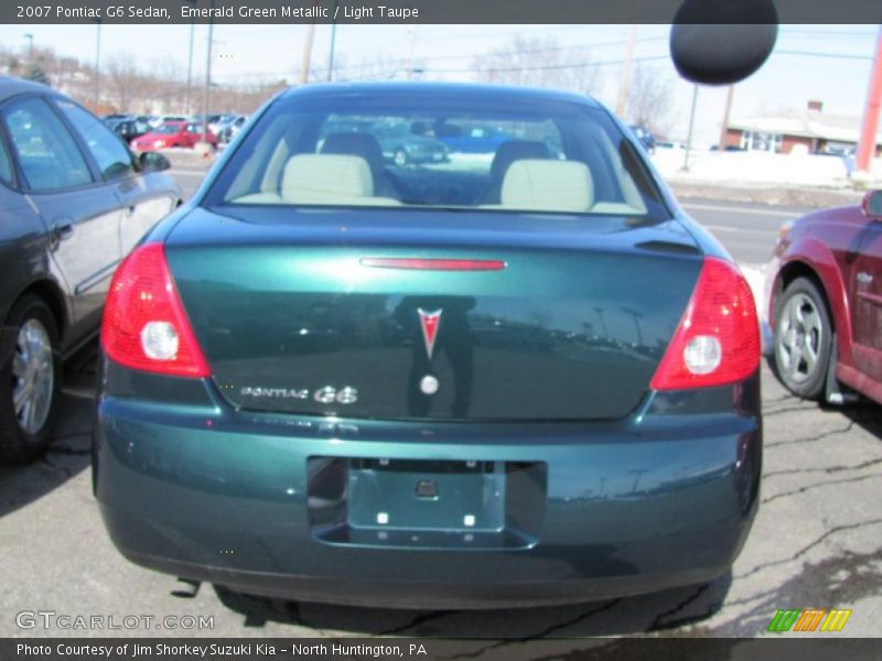 Emerald Green Metallic / Light Taupe 2007 Pontiac G6 Sedan