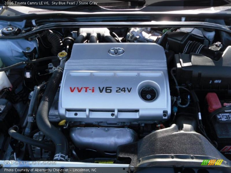 Sky Blue Pearl / Stone Gray 2006 Toyota Camry LE V6