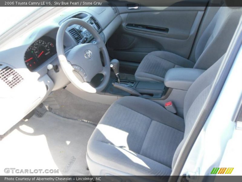 Sky Blue Pearl / Stone Gray 2006 Toyota Camry LE V6