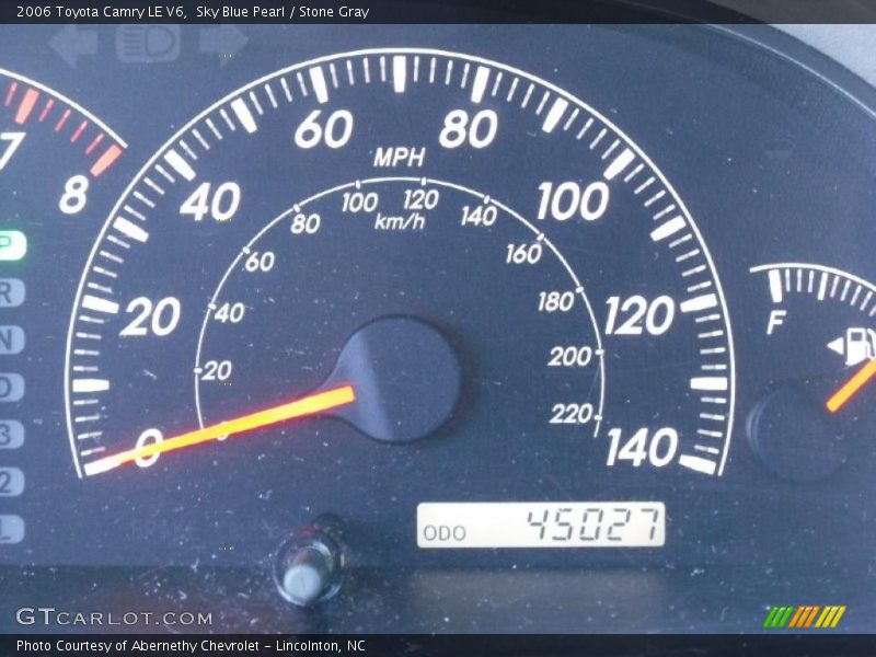 Sky Blue Pearl / Stone Gray 2006 Toyota Camry LE V6