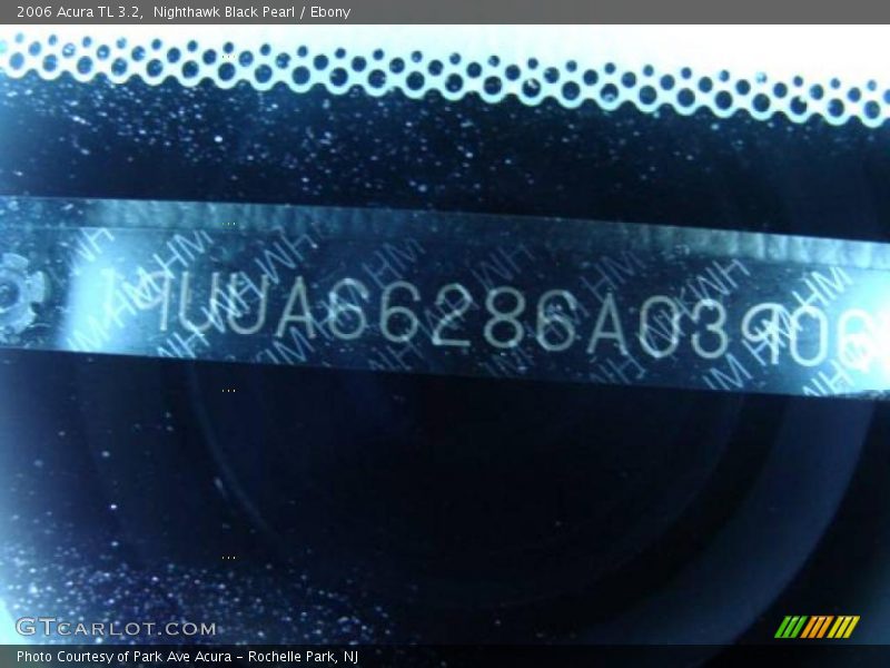 Nighthawk Black Pearl / Ebony 2006 Acura TL 3.2