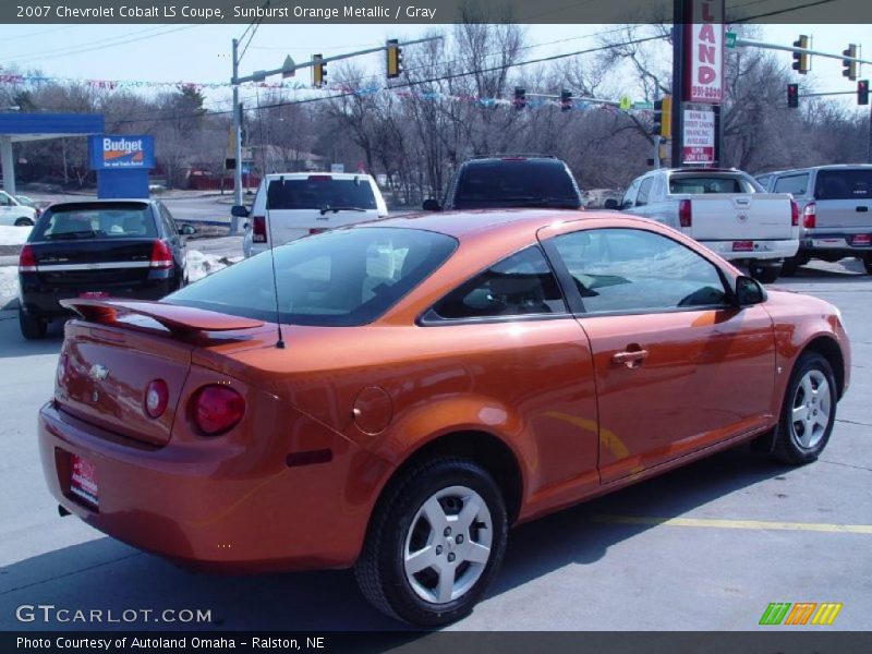Sunburst Orange Metallic / Gray 2007 Chevrolet Cobalt LS Coupe