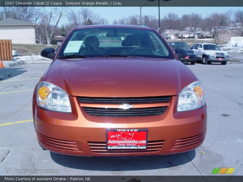 Sunburst Orange Metallic / Gray 2007 Chevrolet Cobalt LS Coupe