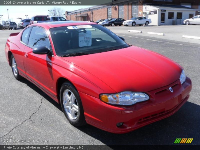 Victory Red / Ebony 2005 Chevrolet Monte Carlo LT