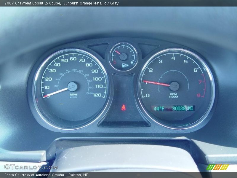 Sunburst Orange Metallic / Gray 2007 Chevrolet Cobalt LS Coupe