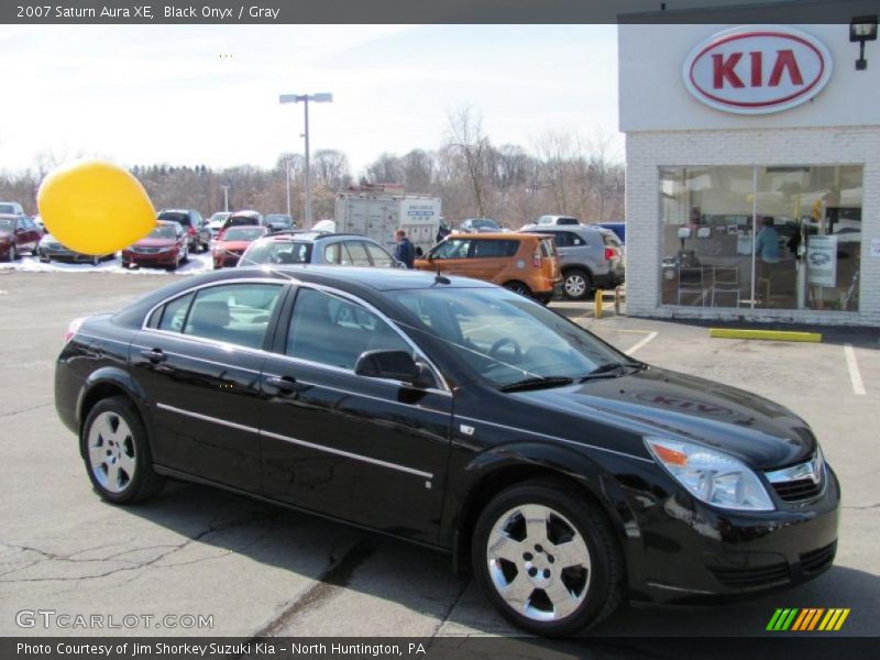 Black Onyx / Gray 2007 Saturn Aura XE