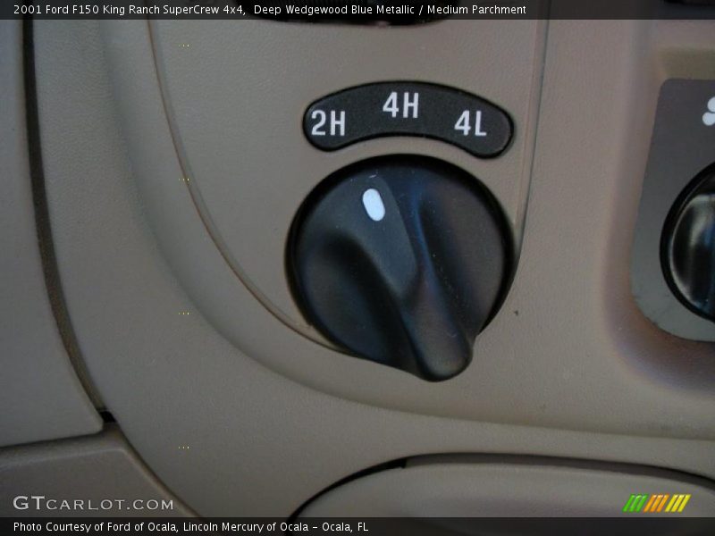 Deep Wedgewood Blue Metallic / Medium Parchment 2001 Ford F150 King Ranch SuperCrew 4x4