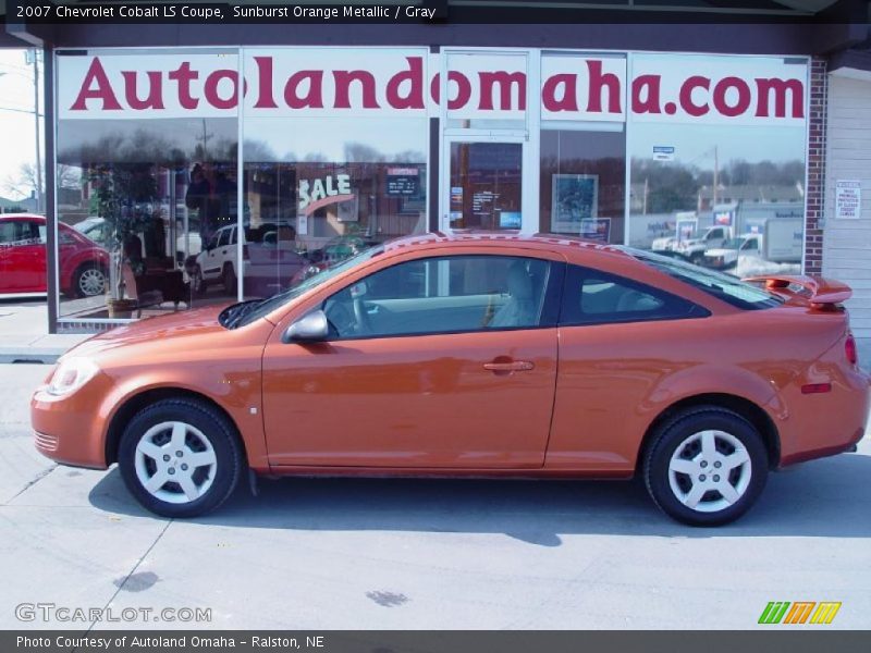 Sunburst Orange Metallic / Gray 2007 Chevrolet Cobalt LS Coupe