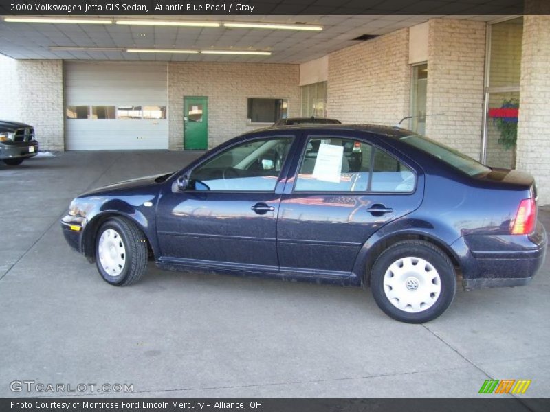 Atlantic Blue Pearl / Gray 2000 Volkswagen Jetta GLS Sedan