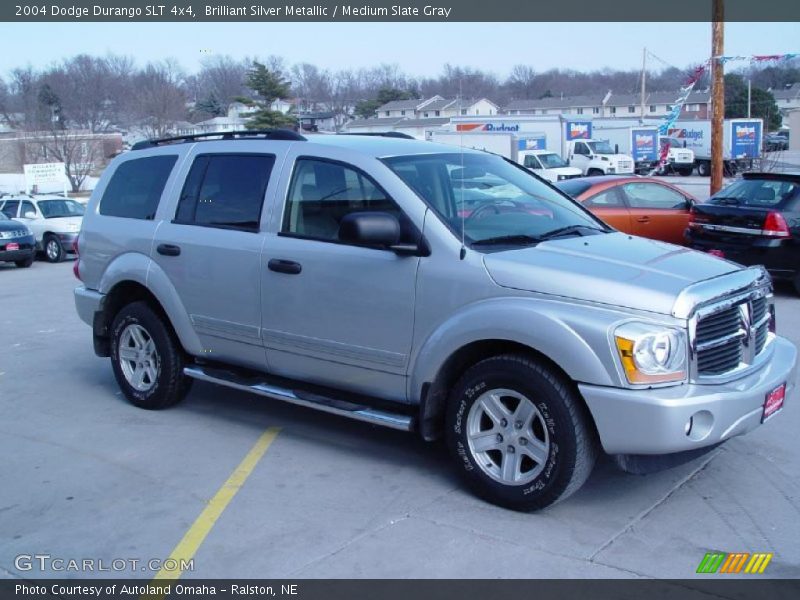 Brilliant Silver Metallic / Medium Slate Gray 2004 Dodge Durango SLT 4x4