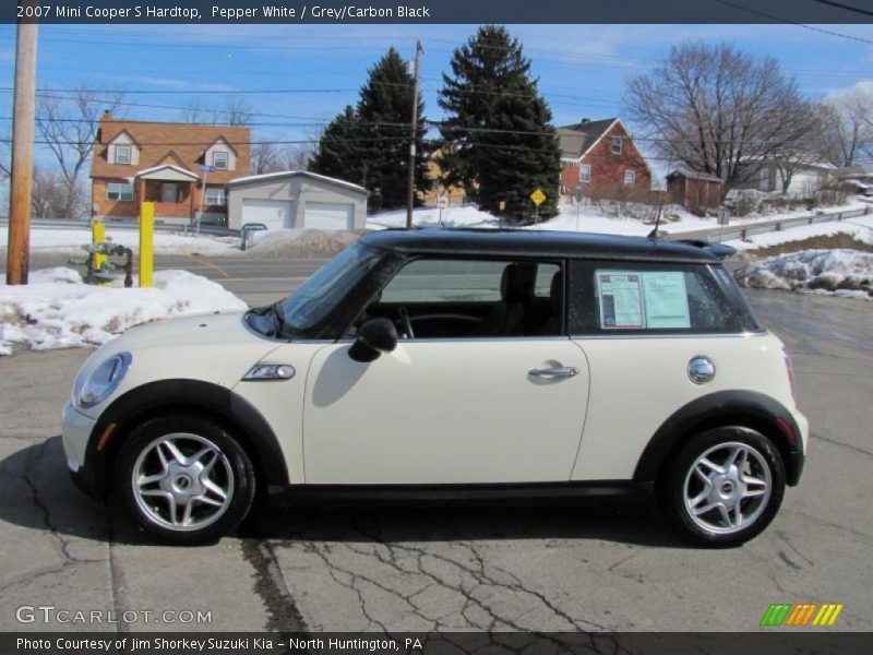 Pepper White / Grey/Carbon Black 2007 Mini Cooper S Hardtop