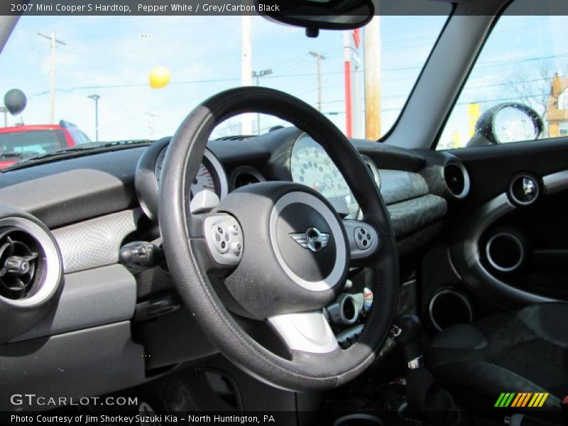 Pepper White / Grey/Carbon Black 2007 Mini Cooper S Hardtop