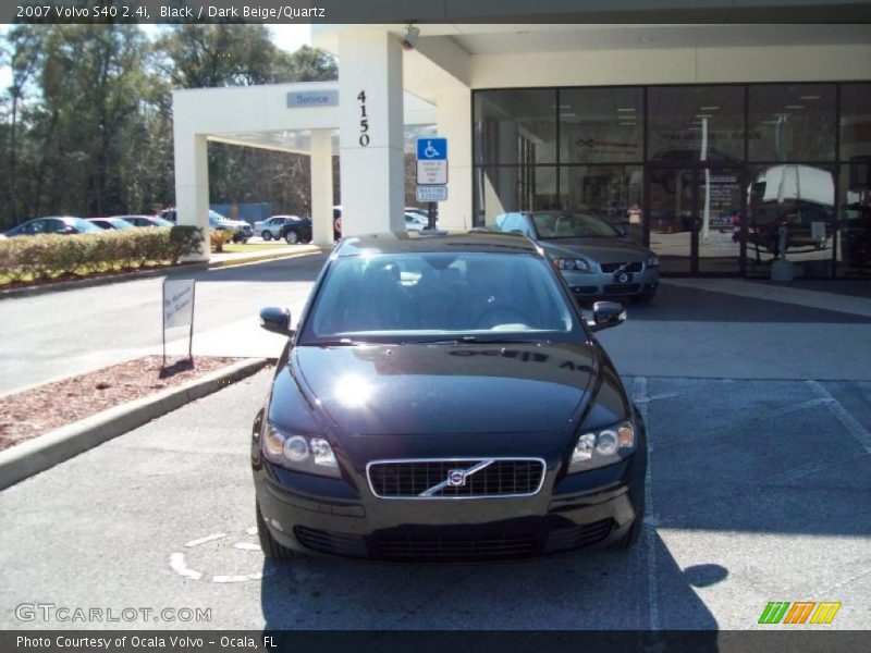 Black / Dark Beige/Quartz 2007 Volvo S40 2.4i