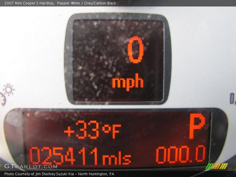 Pepper White / Grey/Carbon Black 2007 Mini Cooper S Hardtop