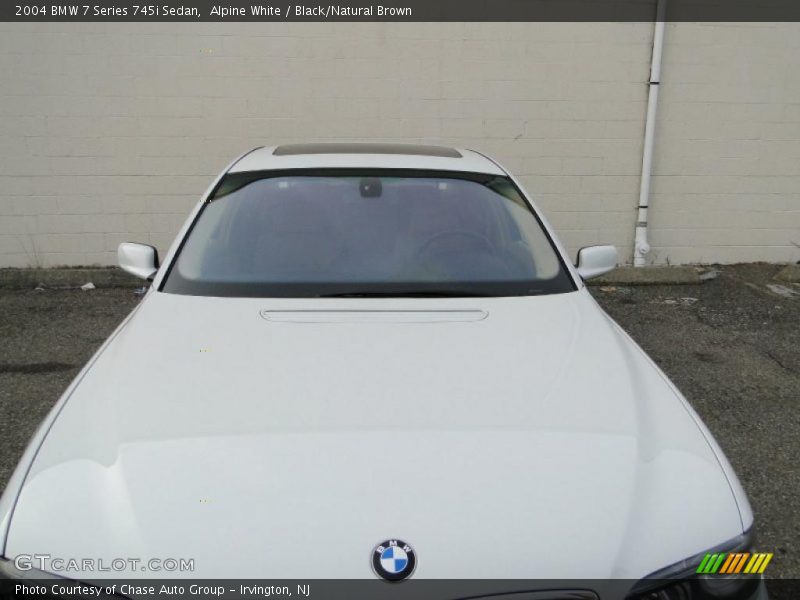 Alpine White / Black/Natural Brown 2004 BMW 7 Series 745i Sedan