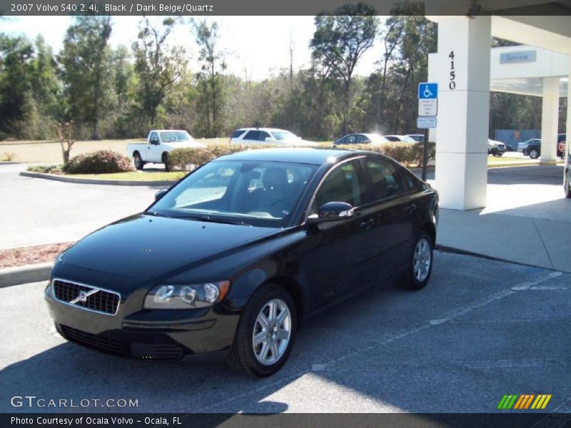 Black / Dark Beige/Quartz 2007 Volvo S40 2.4i
