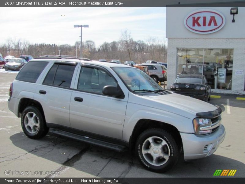 Moondust Metallic / Light Gray 2007 Chevrolet TrailBlazer LS 4x4