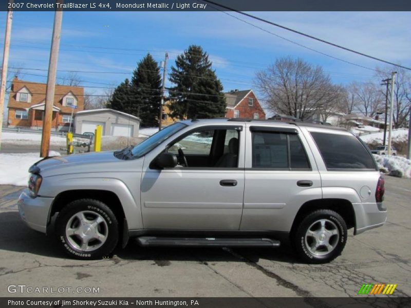 Moondust Metallic / Light Gray 2007 Chevrolet TrailBlazer LS 4x4