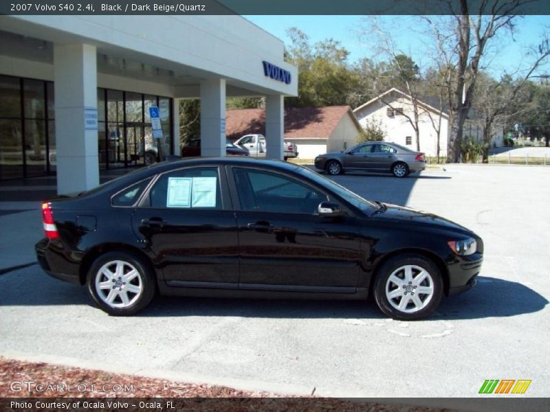 Black / Dark Beige/Quartz 2007 Volvo S40 2.4i
