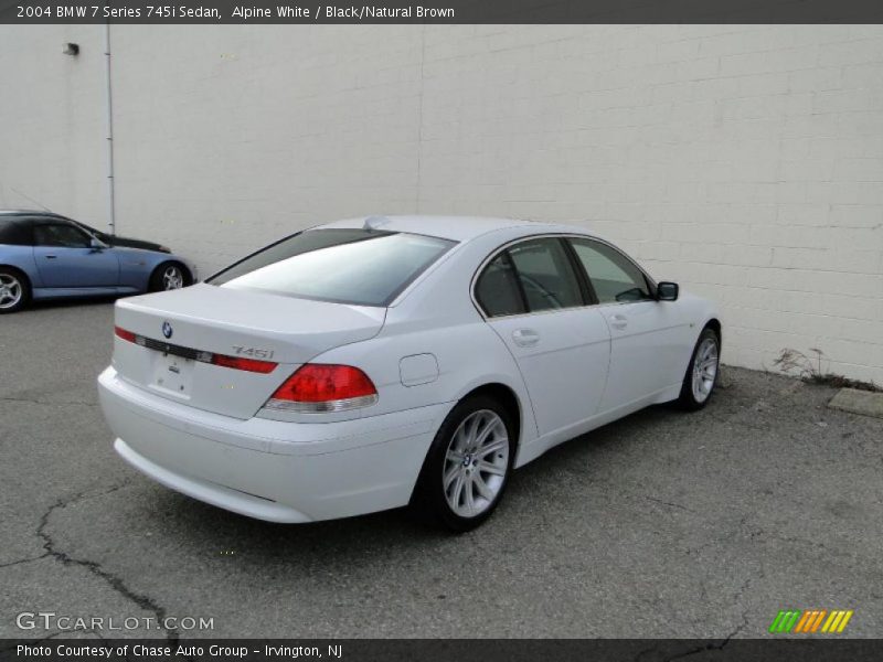 Alpine White / Black/Natural Brown 2004 BMW 7 Series 745i Sedan
