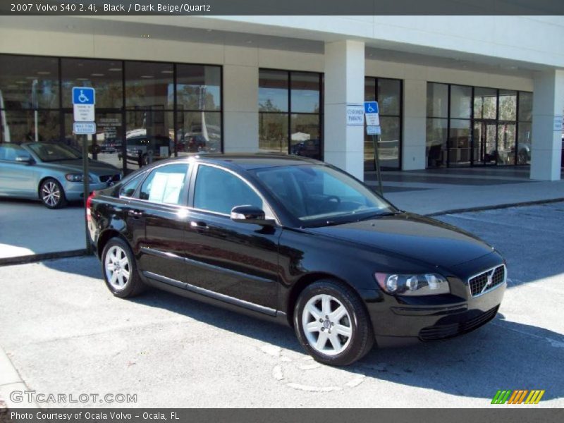 Black / Dark Beige/Quartz 2007 Volvo S40 2.4i