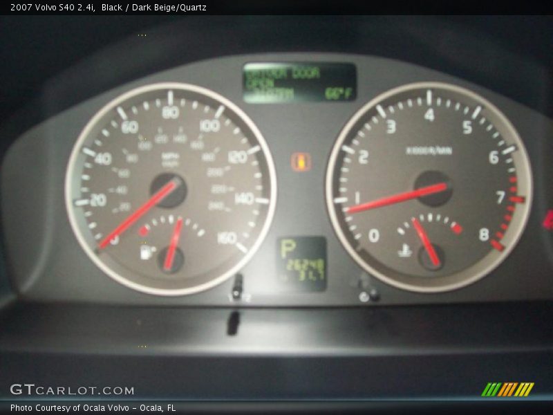 Black / Dark Beige/Quartz 2007 Volvo S40 2.4i