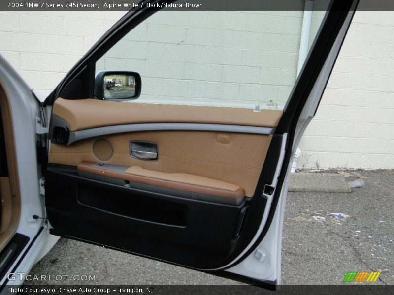 Alpine White / Black/Natural Brown 2004 BMW 7 Series 745i Sedan