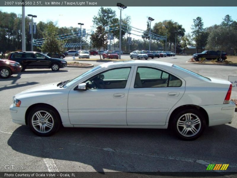 Ice White / Taupe/Light Taupe 2007 Volvo S60 2.5T