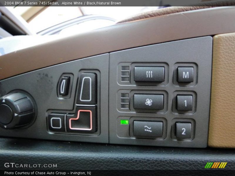 Alpine White / Black/Natural Brown 2004 BMW 7 Series 745i Sedan