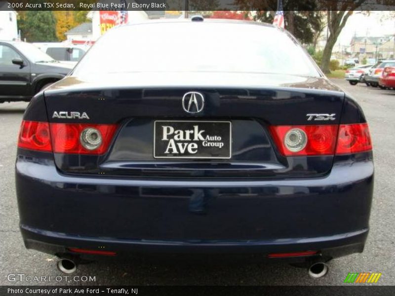 Royal Blue Pearl / Ebony Black 2006 Acura TSX Sedan