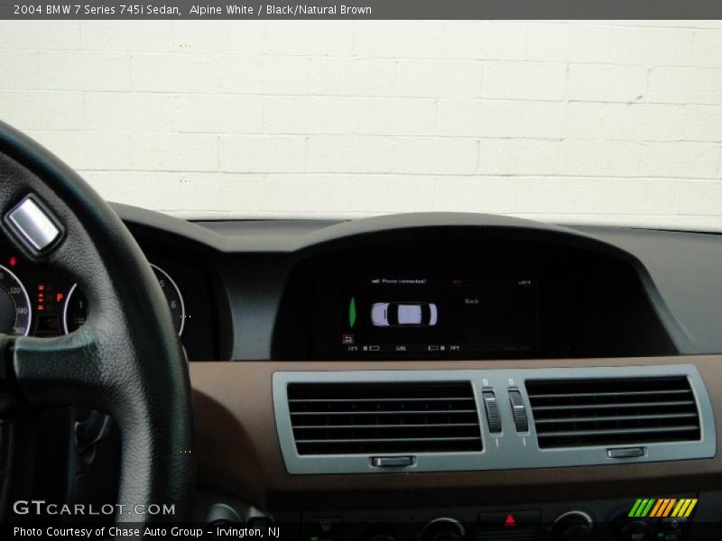 Alpine White / Black/Natural Brown 2004 BMW 7 Series 745i Sedan