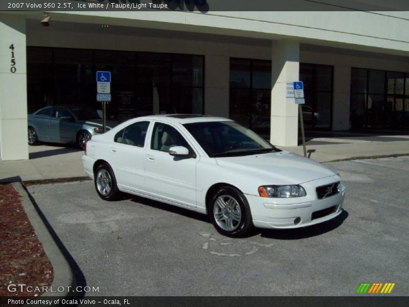Ice White / Taupe/Light Taupe 2007 Volvo S60 2.5T