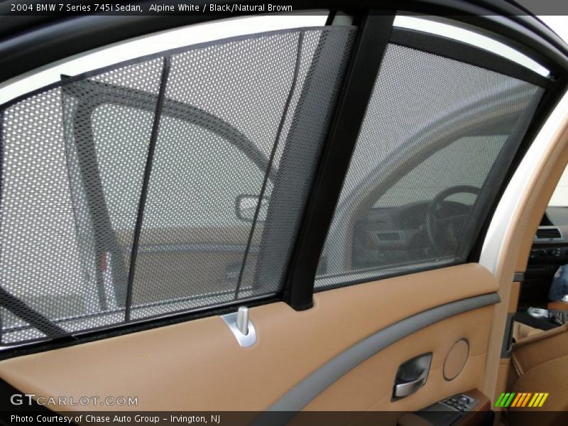 Alpine White / Black/Natural Brown 2004 BMW 7 Series 745i Sedan