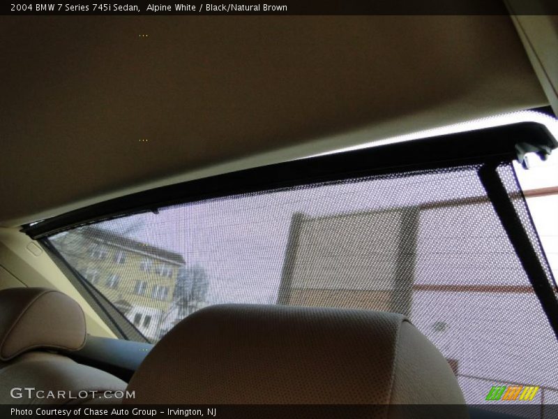 Alpine White / Black/Natural Brown 2004 BMW 7 Series 745i Sedan